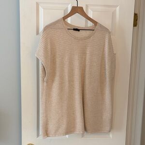 J. Jill Cream Ribbed Knit Top XL